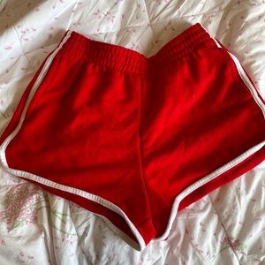 Oak and Fort red shorts